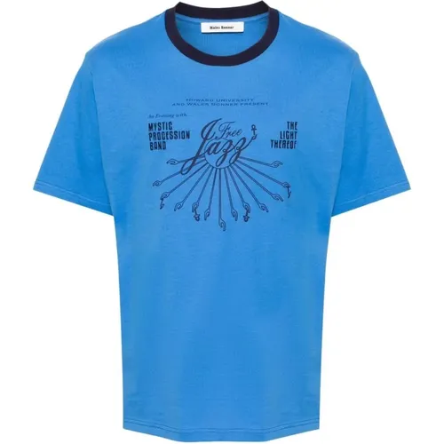 Blaues Saturn T-Shirt WALES BONNER - WALES BONNER - Modalova