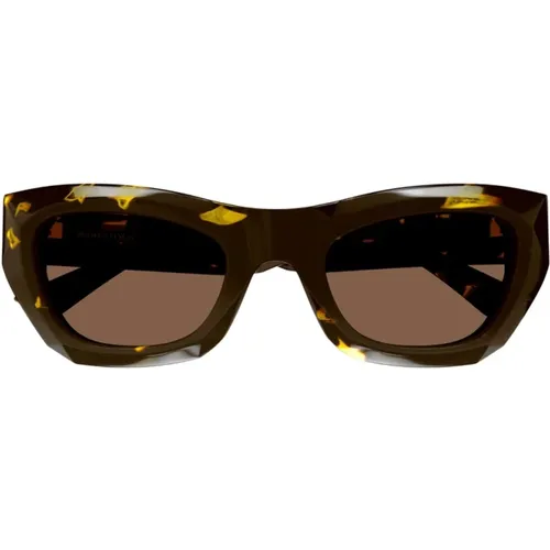 New Classic Large Sunglasses , female, Sizes: 52 MM - Bottega Veneta - Modalova