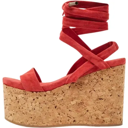 Pre-owned Sandals, female, , Size: 7 US Pre-owned Suede sandals - Isabel Marant Pre-owned - Modalova