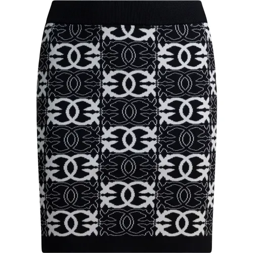 Pencil Skirts, female, , Size: M Mini Skirt with Love Birds Logo - pinko - Modalova