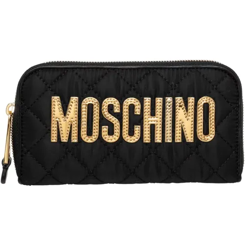 Wallets & Cardholders, female, , Size: ONE SIZE Elegant Card Holder Wallet - Moschino - Modalova