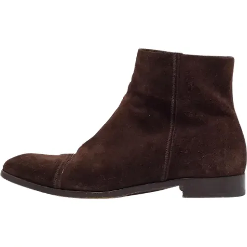 Pre-owned Suede boots , male, Sizes: 7 1/2 UK - Prada Vintage - Modalova