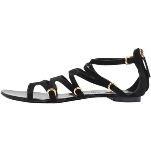 Pre-owned Sandals, female, , Size: 8 US Pre-owned Suede sandals - Giuseppe Zanotti Pre-owned - Modalova