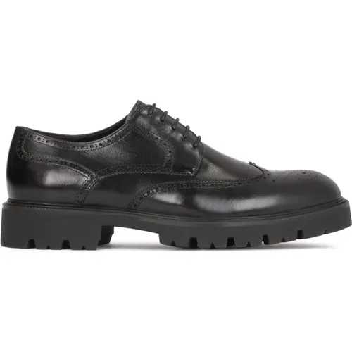 Klassische schwarze Brogues aus echtem Leder - Kazar - Modalova