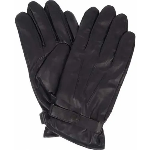 Burnished Leather Fleece Lined Gloves , male, Sizes: L, S, M - Barbour - Modalova