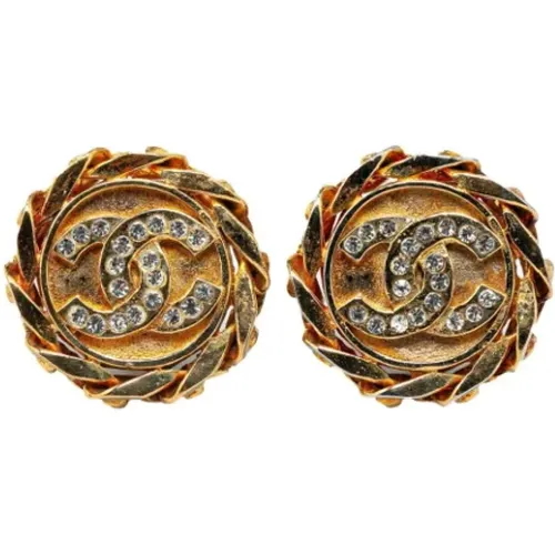 Pre-owned Jewellery, female, , Size: ONE SIZE Pre-owned Metal earrings - Chanel Vintage - Modalova