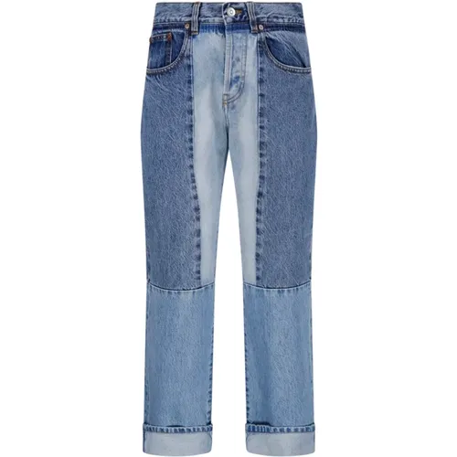 Leichte/Mittlere Vintage Waschung Cropped Jeans , Damen, Größe: W27 - Victoria Beckham - Modalova