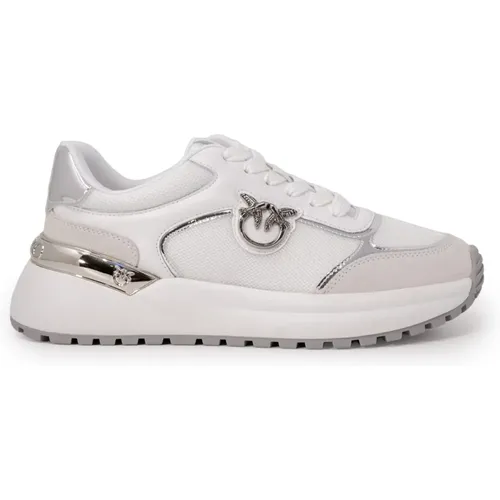 Calf Sneakers - Spring/Summer Collection , female, Sizes: 4 UK, 5 UK, 6 UK - pinko - Modalova