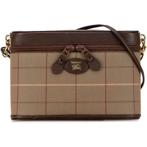 Pre-owned Cross Body Bags, female, , Size: ONE SIZE Pre-owned Canvas shoulder-bags - Burberry Vintage - Modalova