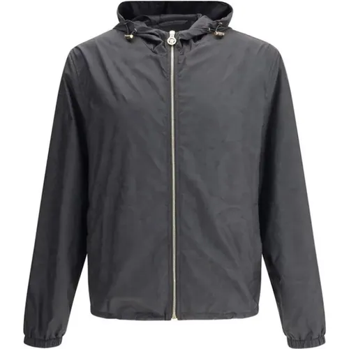 Rain Jackets, male, , Size: XL Waterproof Baroque Weave Jacket - Versace - Modalova
