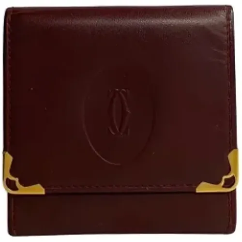 Pre-owned Wallets, female, , Size: ONE SIZE Pre-owned Leather wallets - Cartier Vintage - Modalova