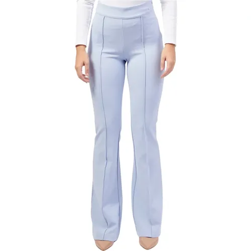 Blaue Flare Crepe Hose Guess - Guess - Modalova