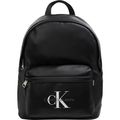 Plain Logo Backpack , male, Sizes: ONE SIZE - Calvin Klein Jeans - Modalova