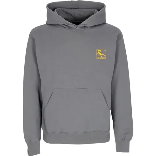 Herren Hoodie Grau Langarm , Herren, Größe: L - Propaganda - Modalova