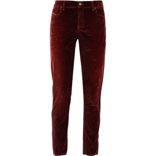 Rote Damen Denim Jeans , Damen, Größe: M - Diesel - Modalova