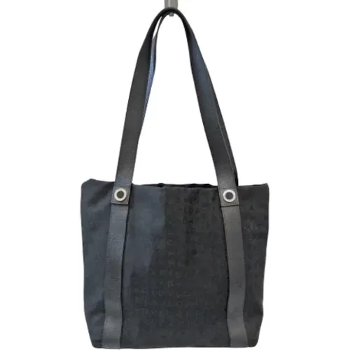 Pre-owned Tote Bags, female, , Size: ONE SIZE Pre-owned Canvas shoulder-bags - Bvlgari Vintage - Modalova