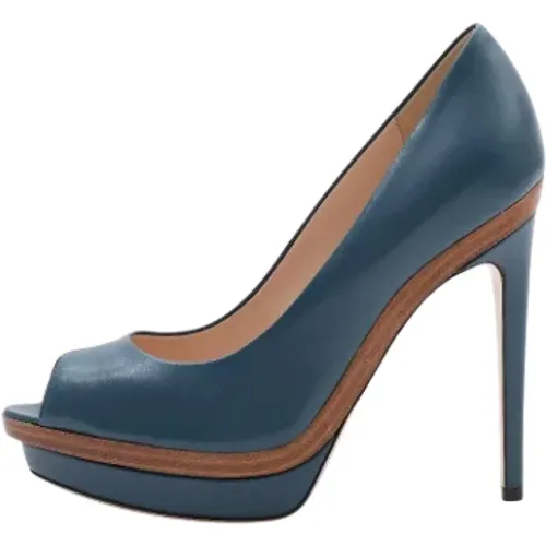 Pre-owned Leather heels , female, Sizes: 6 UK - Fendi Vintage - Modalova