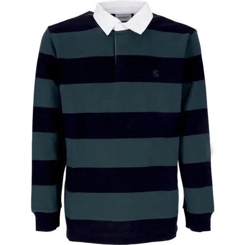 Striped Long Sleeve Polo Rugby Shirt , male, Sizes: L, XL - Carhartt WIP - Modalova