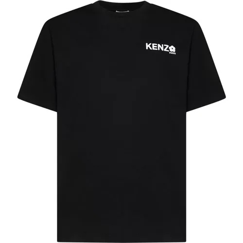 Schwarze T-Shirts und Polos , Herren, Größe: L - Kenzo - Modalova