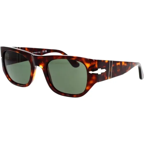 Stylish Sunglasses with Green Lens , unisex, Sizes: 51 MM - Persol - Modalova