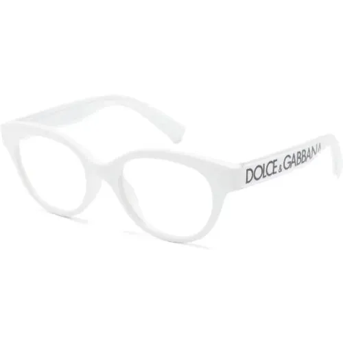 Weiße Optische Brille Stilvoll und vielseitig , unisex, Größe: 46 MM - Dolce & Gabbana - Modalova