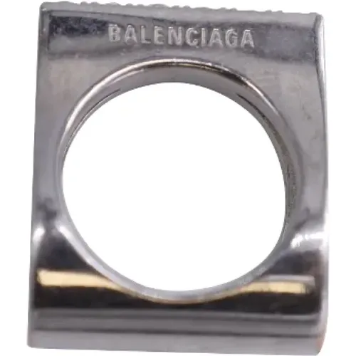 Pre-owned Metal rings , female, Sizes: ONE SIZE - Balenciaga Vintage - Modalova