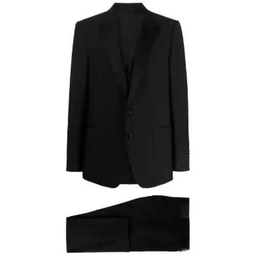 Suit Sets, male, , Size: L Suit with Peak Lapels - Dolce & Gabbana - Modalova