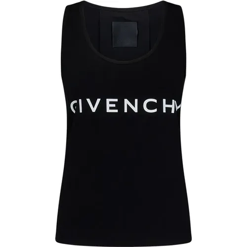 Schwarzes ärmelloses Top mit Archetype-Print , Damen, Größe: L - Givenchy - Modalova