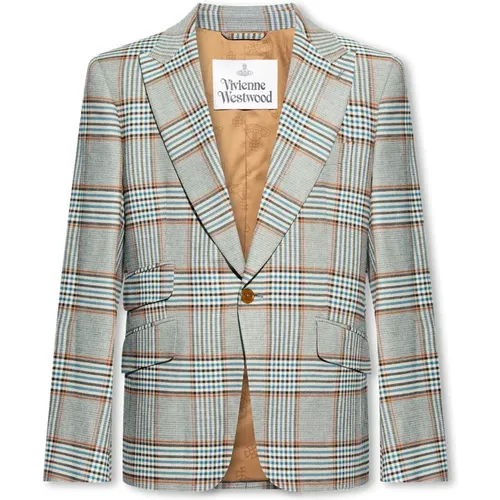 Checked blazer , male, Sizes: L, M - Vivienne Westwood - Modalova