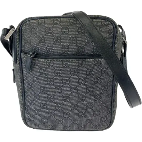 Pre-owned Cross Body Bags, male, , Size: ONE SIZE Pre-owned Canvas crossbody-bags - Gucci Vintage - Modalova