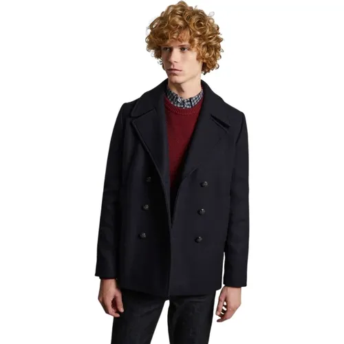 Single-Breasted Coats, male, , Size: XL Made in France wool pea coat - L'Exception Paris - Modalova