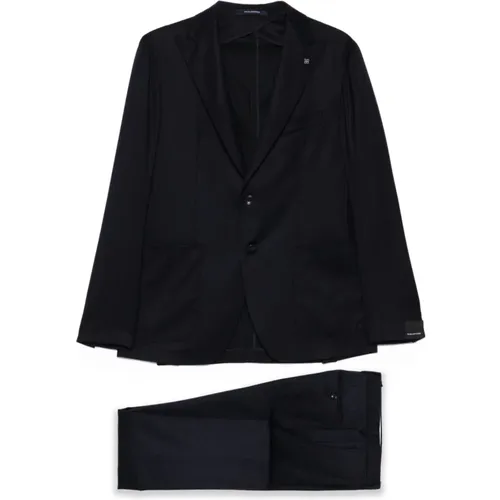 Single Breasted Suits, male, , Size: 2XL Pinstripe Suit - Tagliatore - Modalova