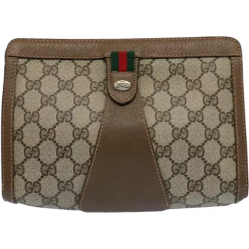 Pre-owned Canvas clutches , female, Sizes: ONE SIZE - Gucci Vintage - Modalova