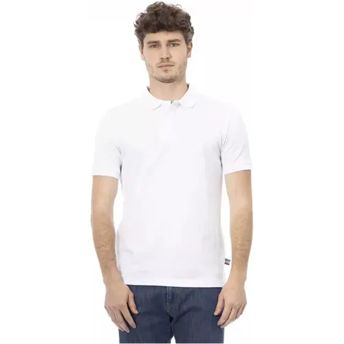 Weißes Besticktes Poloshirt , Herren, Größe: M - Baldinini - Modalova