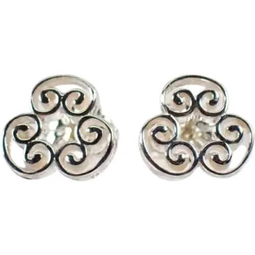 Pre-owned Jewellery, female, , Size: ONE SIZE Pre-owned Silver earrings - Tiffany & Co. Pre-owned - Modalova