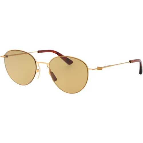 Stylische Sonnenbrille BV1268S,Goldene ovale Metallrahmen Unisex-Sonnenbrille - Bottega Veneta - Modalova