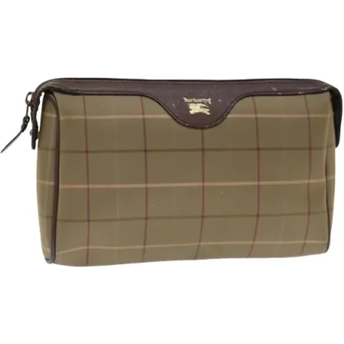 Pre-owned Canvas clutches , female, Sizes: ONE SIZE - Burberry Vintage - Modalova