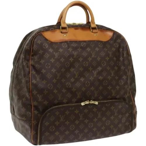 Pre-owned Weekend Bags, female, , Size: ONE SIZE Pre-owned Canvas travel-bags - Louis Vuitton Vintage - Modalova