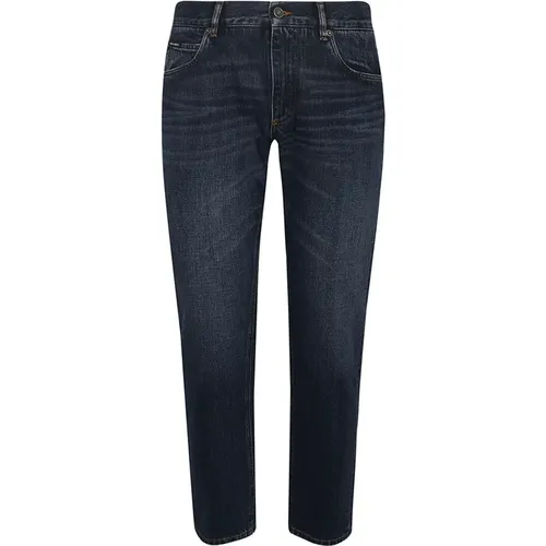 Midnight Denim Jeans Straight Leg , male, Sizes: L, M, S, XL, 2XL, 3XL, XS - Dolce & Gabbana - Modalova