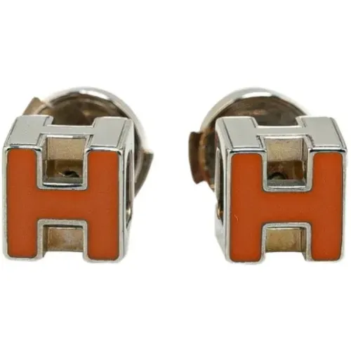 Pre-owned Metal earrings , female, Sizes: ONE SIZE - Hermès Vintage - Modalova