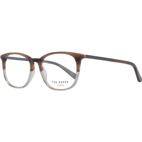 Glasses, male, , Size: ONE SIZE Browline Optical Glasses with Demo Lenses - Ted Baker - Modalova