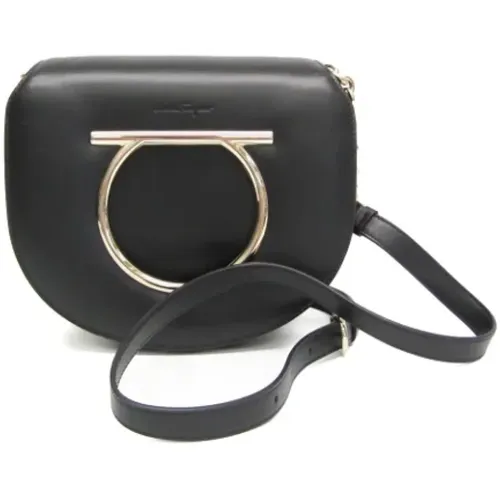 Pre-owned Cross Body Bags, female, , Size: ONE SIZE Pre-owned Leather shoulder-bags - Salvatore Ferragamo Pre-owned - Modalova