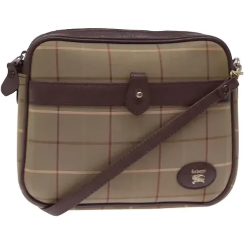 Pre-owned Cross Body Bags, female, , Size: ONE SIZE Pre-owned Canvas shoulder-bags - Burberry Vintage - Modalova