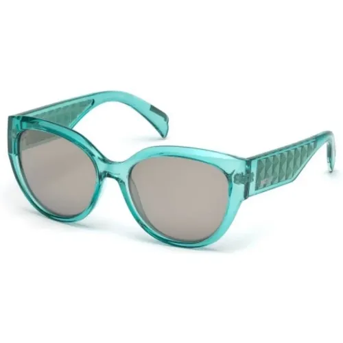 Blaue Plastik Damen Sonnenbrille - Just Cavalli - Modalova