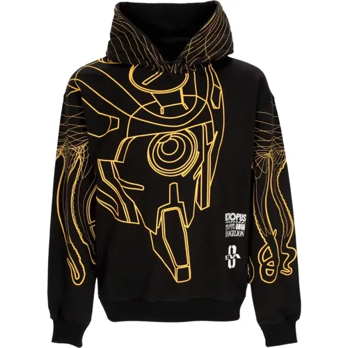 Evangelion 00 Leichtgewicht Hoodie Schwarz , Herren, Größe: S - Octopus - Modalova