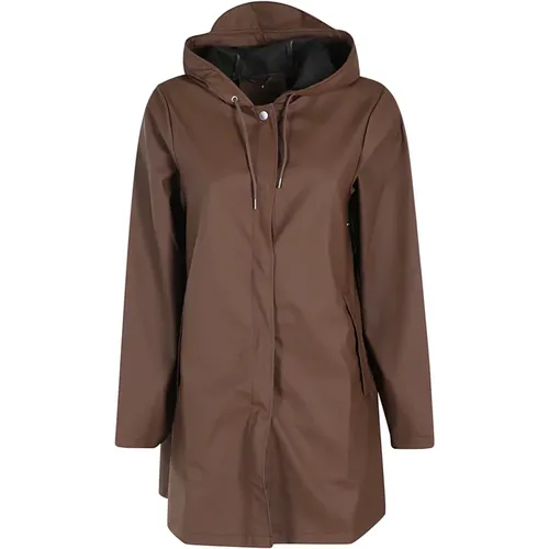 A-Linie Jacke , Damen, Größe: S - Rains - Modalova