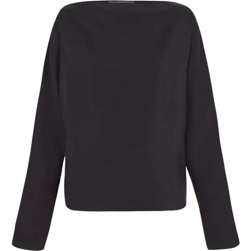 Samt Oversized Top Rauchgrau , Damen, Größe: XL - Cortana - Modalova