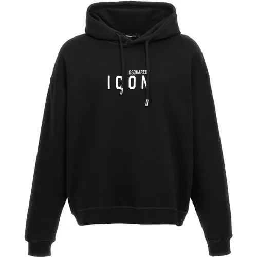 Relaxed Fit Hoodie mit Icon-Print , Herren, Größe: M - Dsquared2 - Modalova