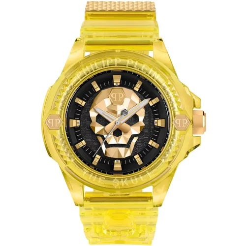 Watches, male, , Size: ONE SIZE The $kull Synthetic Watch - Philipp Plein - Modalova