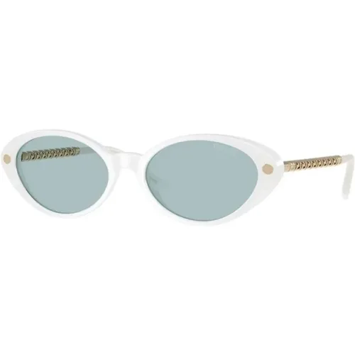 Blue Lens Sunglasses in Frame , female, Sizes: 54 MM - Versace - Modalova